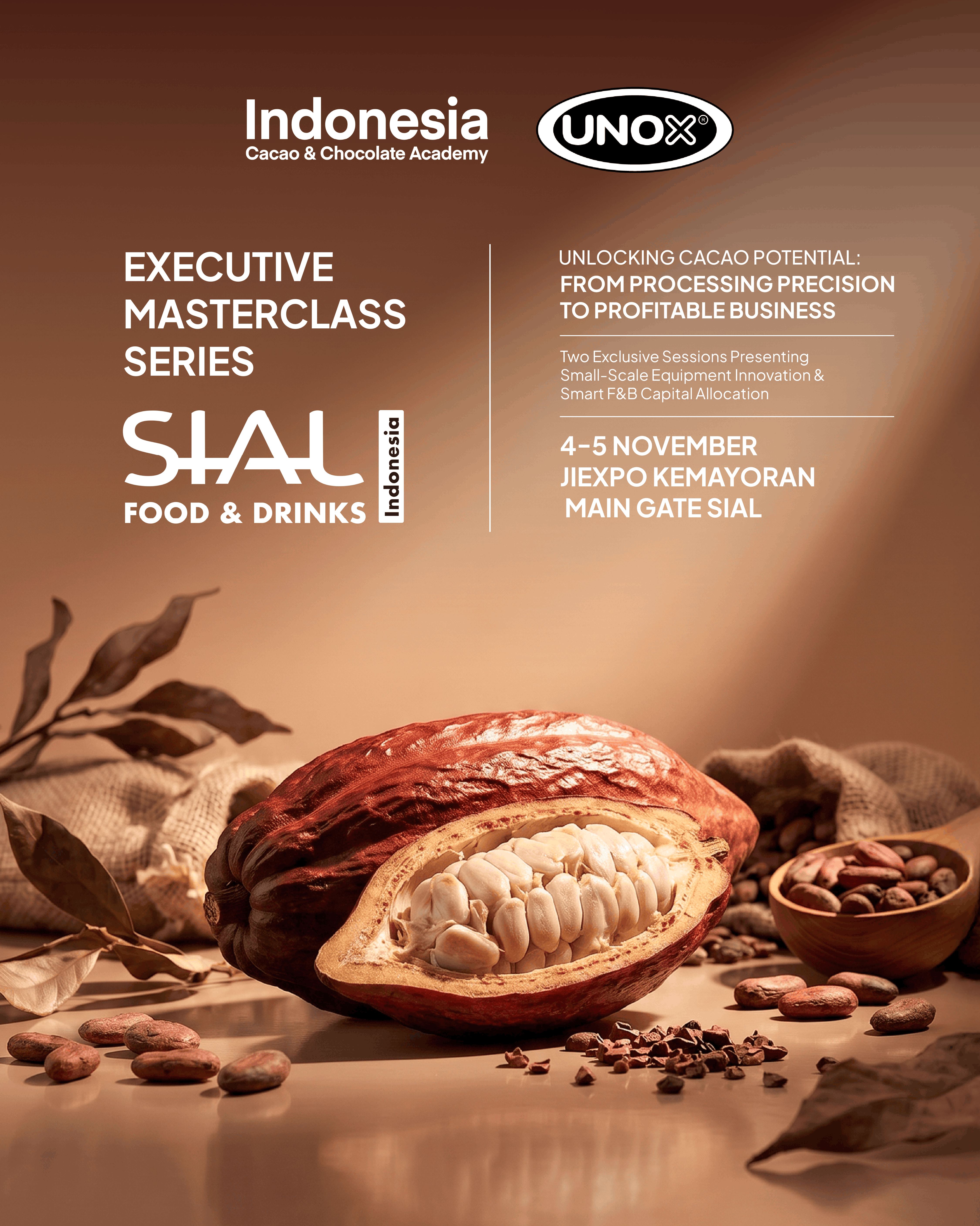 Akademi Kakao dan Cokelat Indonesia x UNOX di SIAL InterFOOD 2026